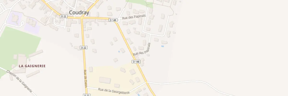 Plan du 13 Rue des Papinais à Coudray