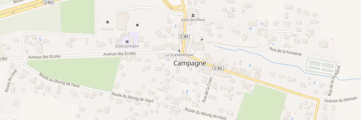 Plan du 13 Rue des Arênes à Campagne