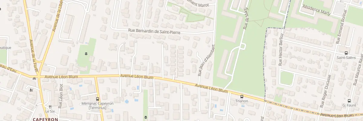 Plan du 40 Av Léon Blum à Mérignac