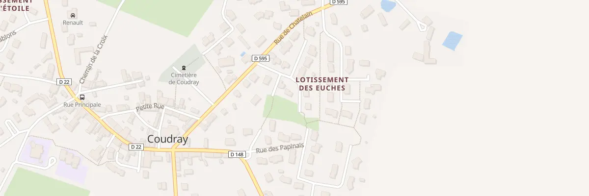 Plan du 3 Rue des Euches à Coudray