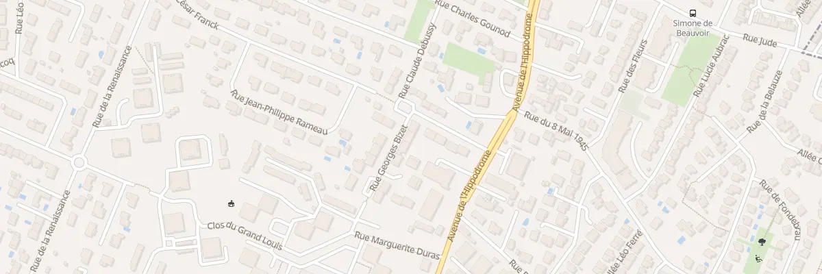 Plan du 3 Rue Georges Bizet à Eysines
