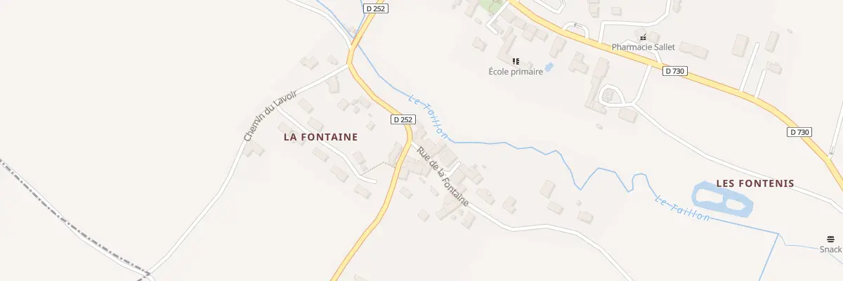 Plan du 1 Rue de la Fontaine à Saint-Ciers-du-Taillon