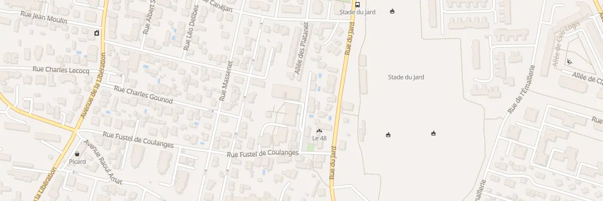 Plan du 40 Rue Fustel de Coulanges à Mérignac
