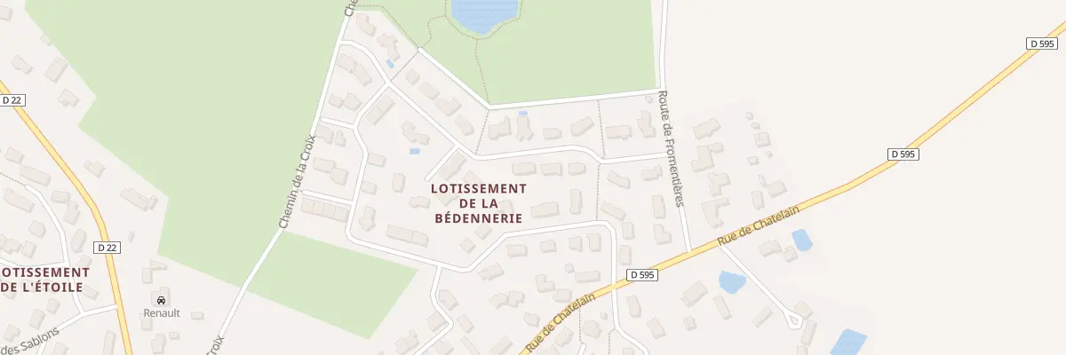 Plan du 11 Rue de la Bédennerie à Coudray