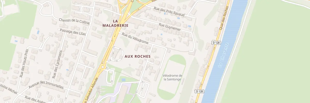 Plan du 16 Rue du Vélodrome à Saintes
