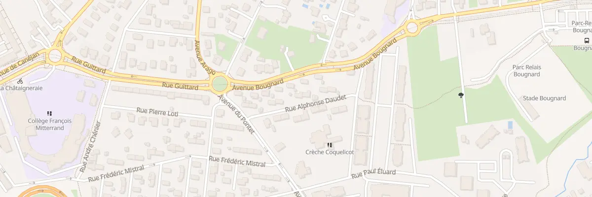 Plan du 8 Rue Alphonse Daudet à Pessac