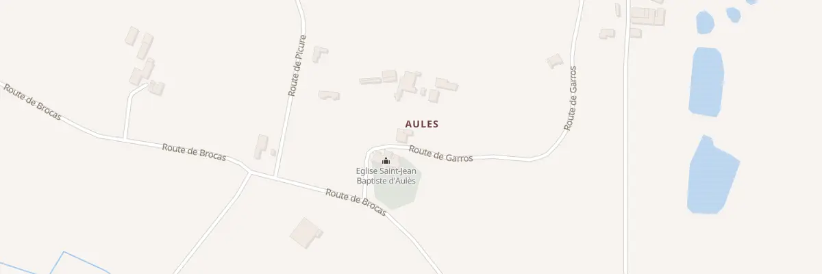 Plan du 5001F Eglise d’Aules à Doazit