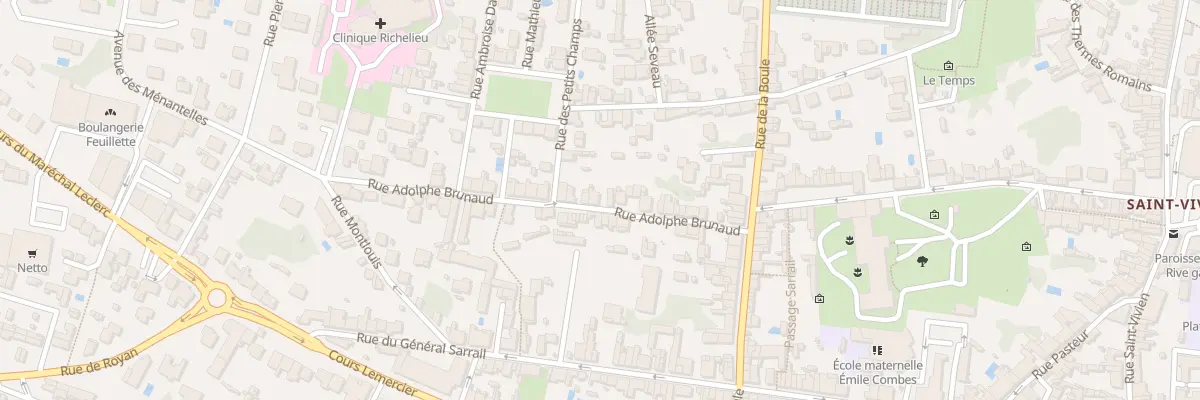 Plan du 36 Rue Adolphe Brunaud à Saintes