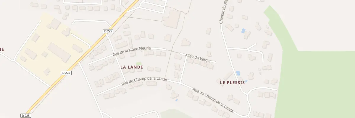 Plan du 5 All du Verger à Saint-Baudelle