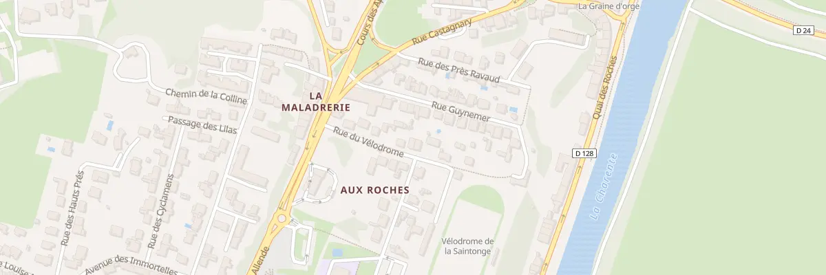 Plan du 11 Rue du Vélodrome à Saintes