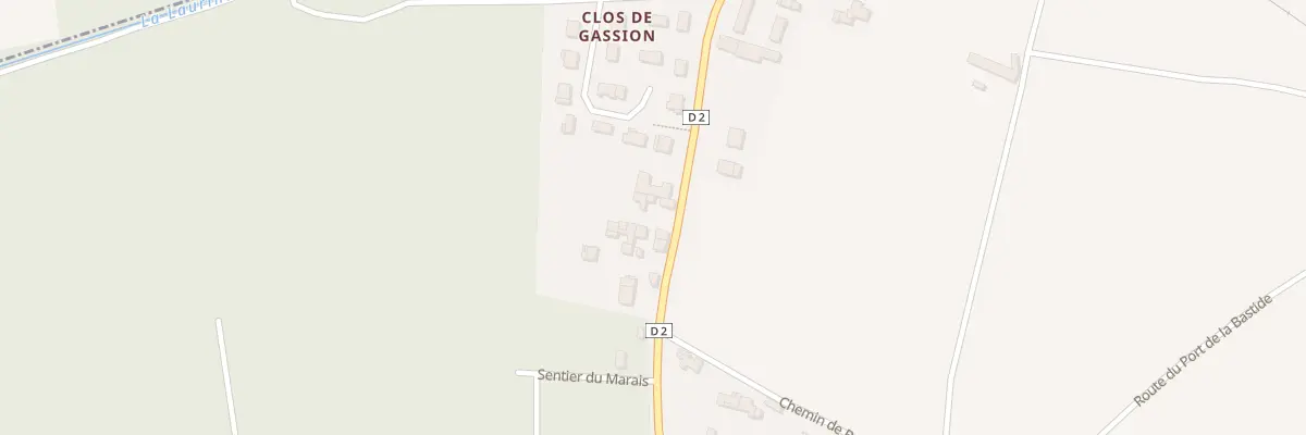 Plan du 30 Rte des Châteaux à Labarde