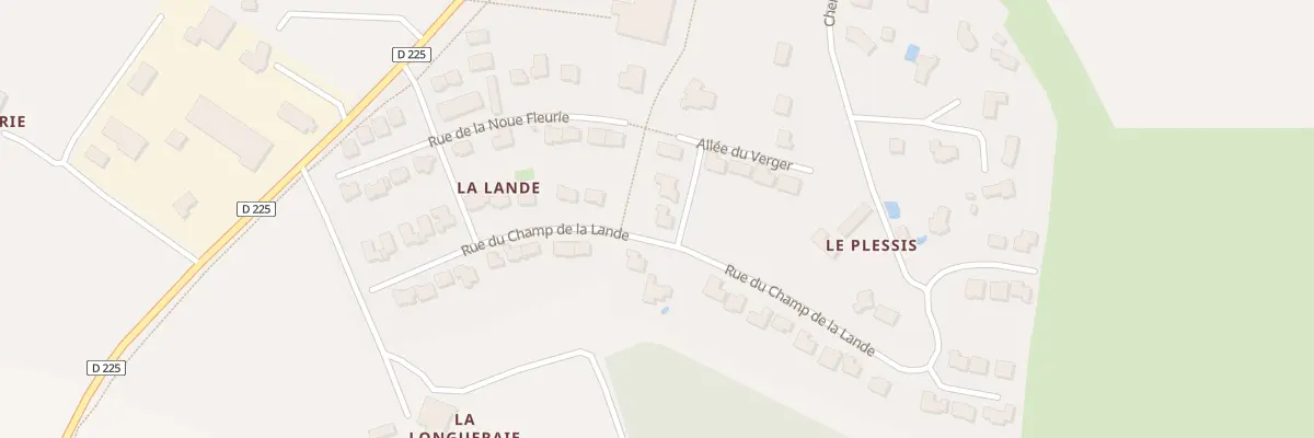 Plan du 1 All du Verger à Saint-Baudelle