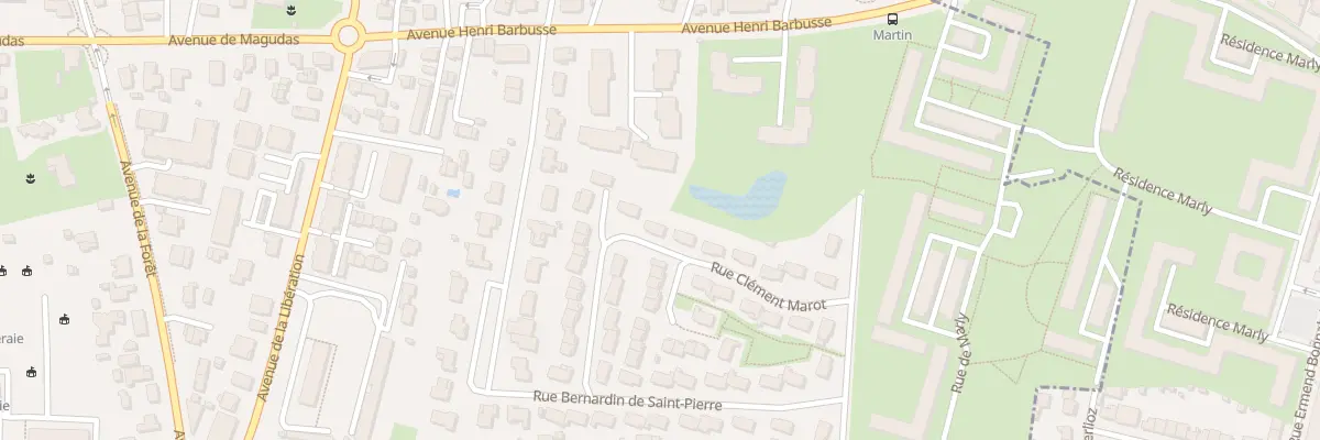 Plan du 13 Rue Clément Marot à Mérignac