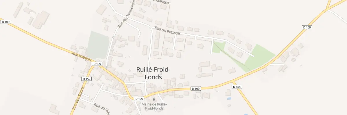 Plan du 6 Rue du Pressoir à Ruillé-Froid-Fonds