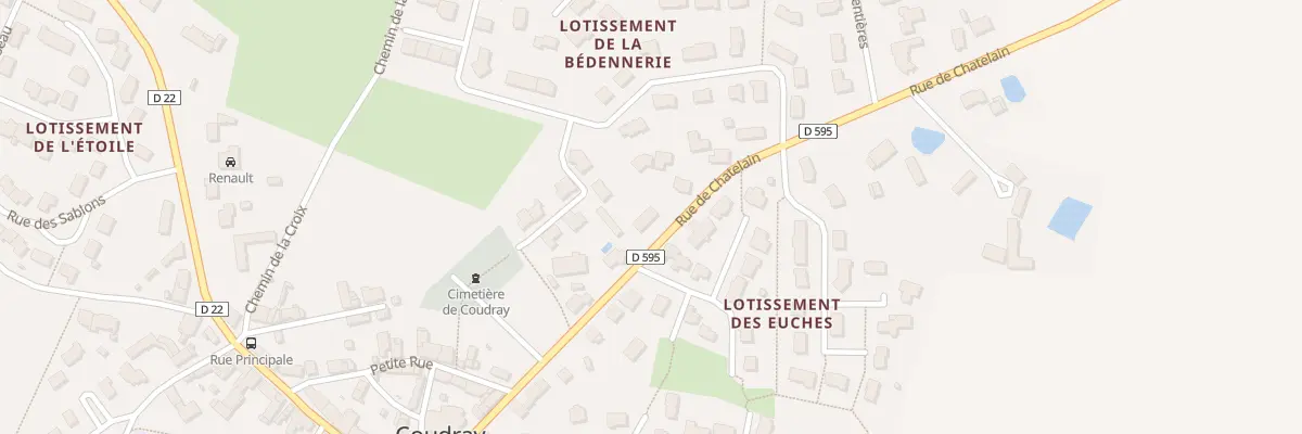 Plan du 8 Rue de Chatelain à Coudray