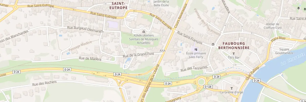 Plan du 6 Rue de la Grand Font à Saintes