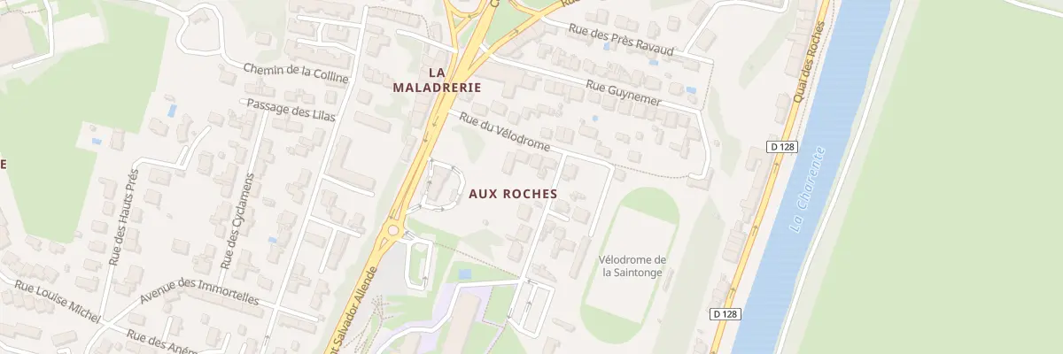 Plan du 12 Rue du Vélodrome à Saintes