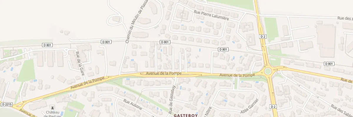 Plan du 30 Av de la Pompe à Eysines
