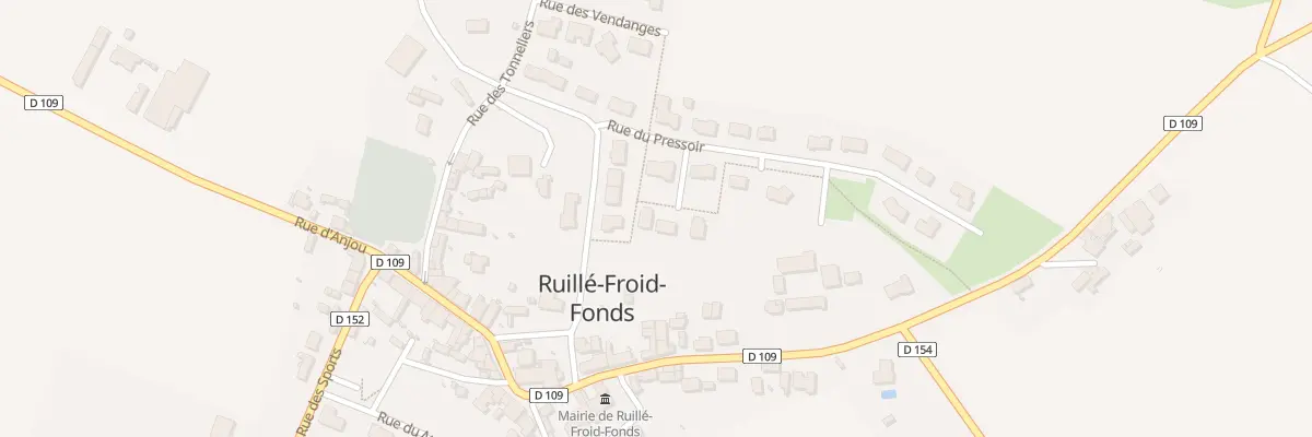 Plan du 4 Rue du Pressoir à Ruillé-Froid-Fonds