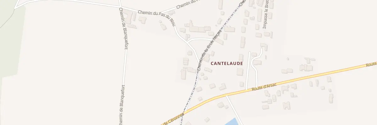 Plan du 4 Pl de Cantelaude à Labarde