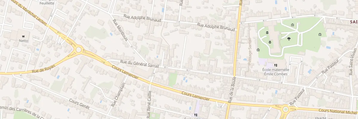Plan du 86B Rue du Général Sarrail à Saintes