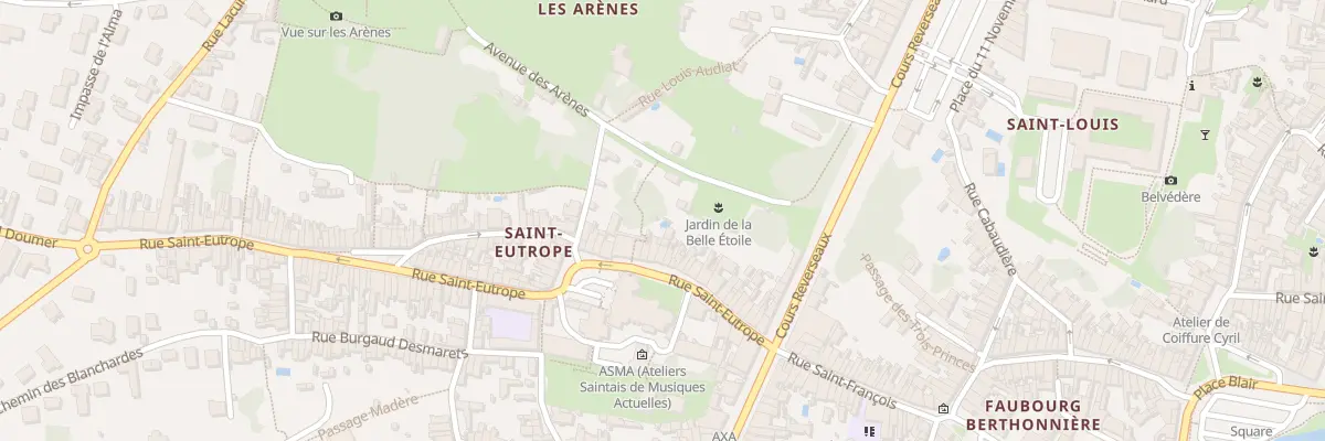 Plan du 36 Rue Saint Eutrope à Saintes