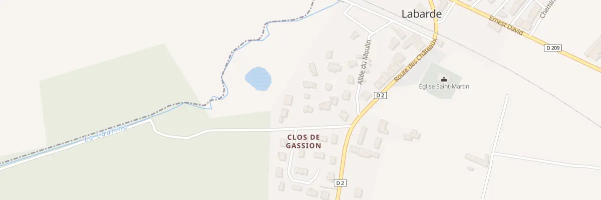 Plan du 7A Chem du Château à Labarde