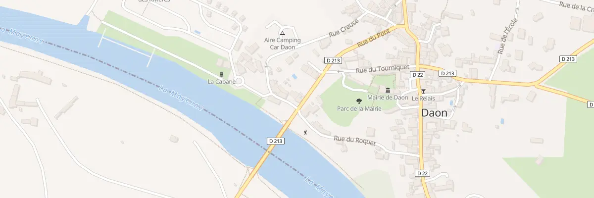 Plan du 2 Rue du Port à Daon