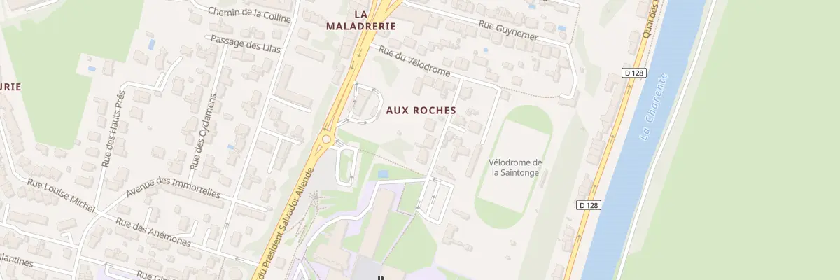 Plan du 6 Imp du Vélodrome à Saintes