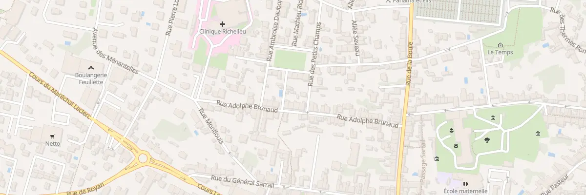 Plan du 50 Rue Adolphe Brunaud à Saintes