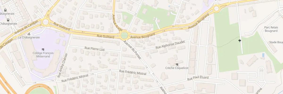 Plan du 14 Rue Alphonse Daudet à Pessac