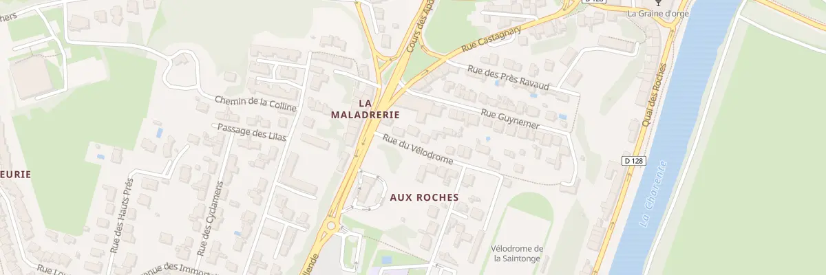 Plan du 3 Rue du Vélodrome à Saintes