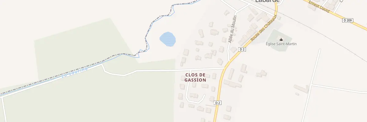 Plan du 11 Chem du Château à Labarde