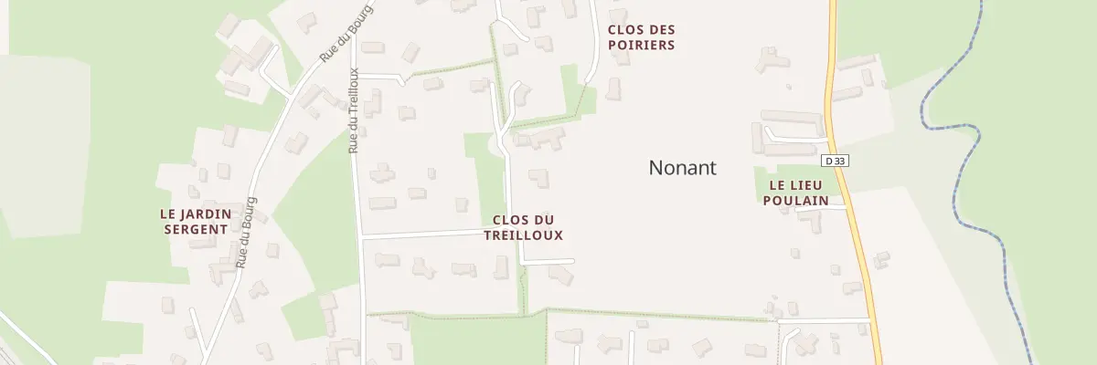 Plan du 14 Rue Clos du Treilloux à Nonant