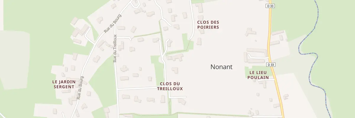 Plan du 16 Rue Clos du Treilloux à Nonant
