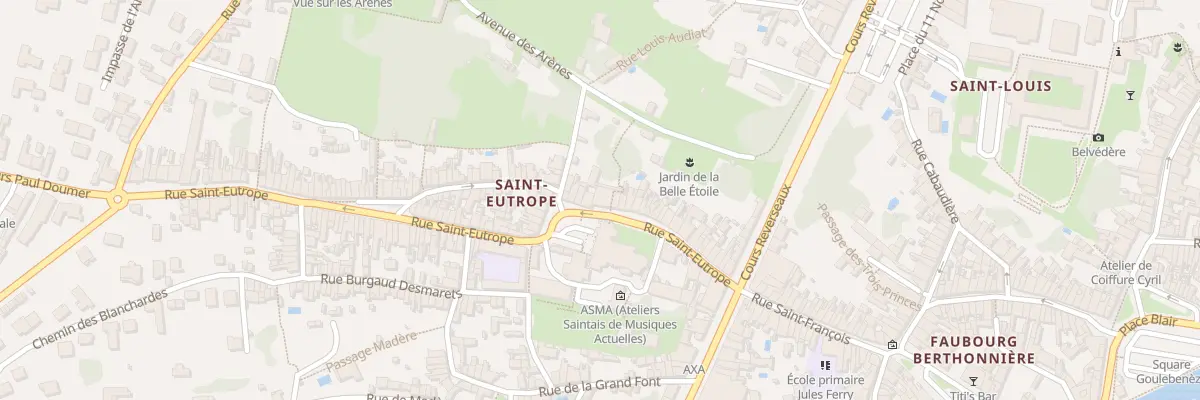 Plan du 44 Rue Saint Eutrope à Saintes