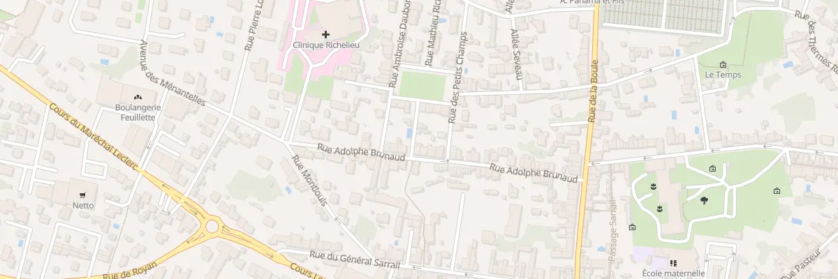 Plan du 52 Rue Adolphe Brunaud à Saintes