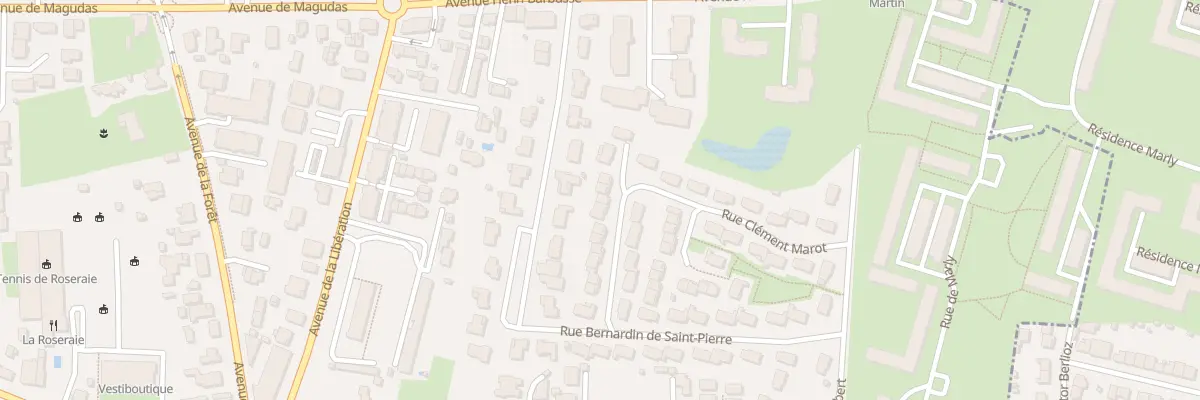 Plan du 25 Rue Clément Marot à Mérignac