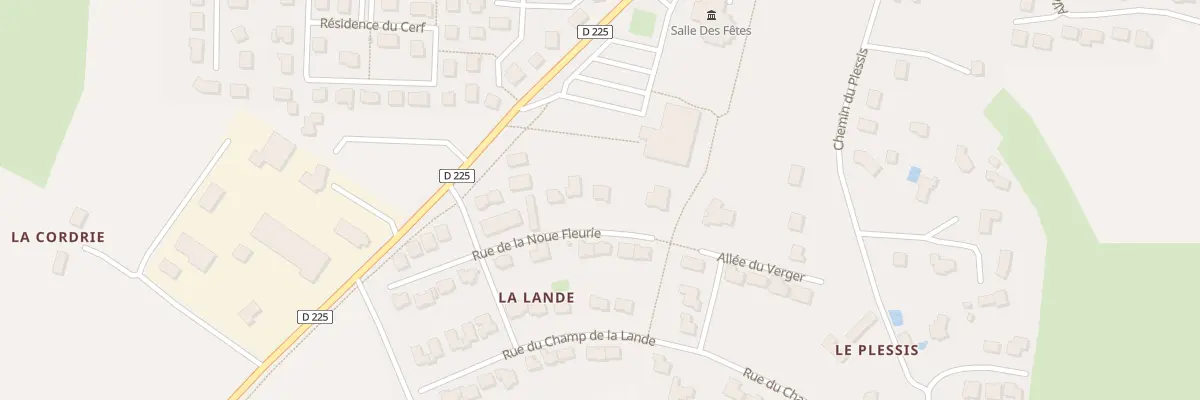 Plan du 33 Rue de la Noue Fleurie à Saint-Baudelle