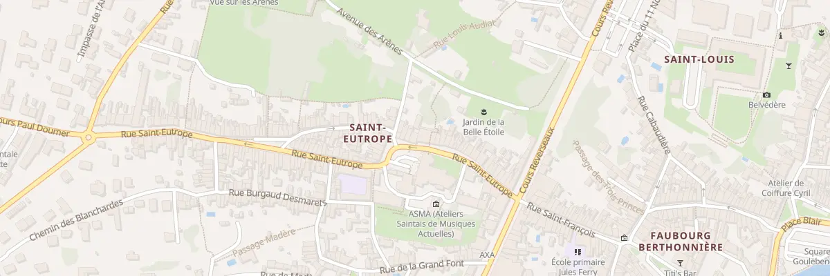 Plan du 46 Rue Saint Eutrope à Saintes