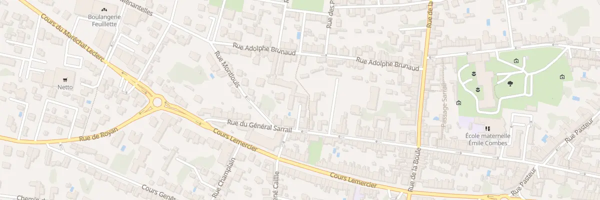 Plan du 90T Rue du Général Sarrail à Saintes
