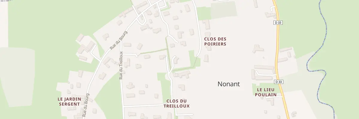 Plan du 9 Rue Clos du Treilloux à Nonant