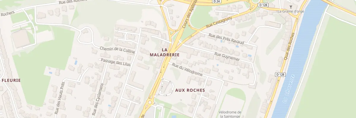 Plan du 25 Crs des Apôtres de la Liberté à Saintes