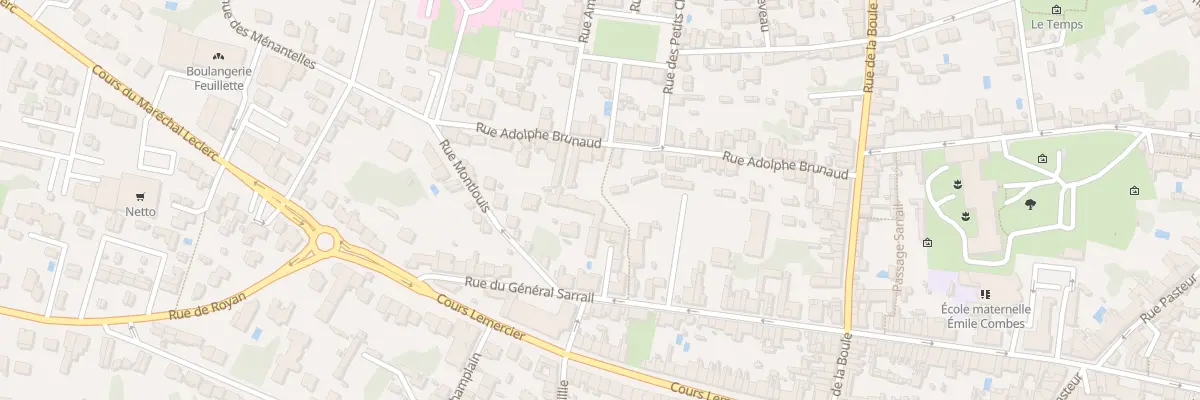 Plan du 45 Rue Adolphe Brunaud à Saintes