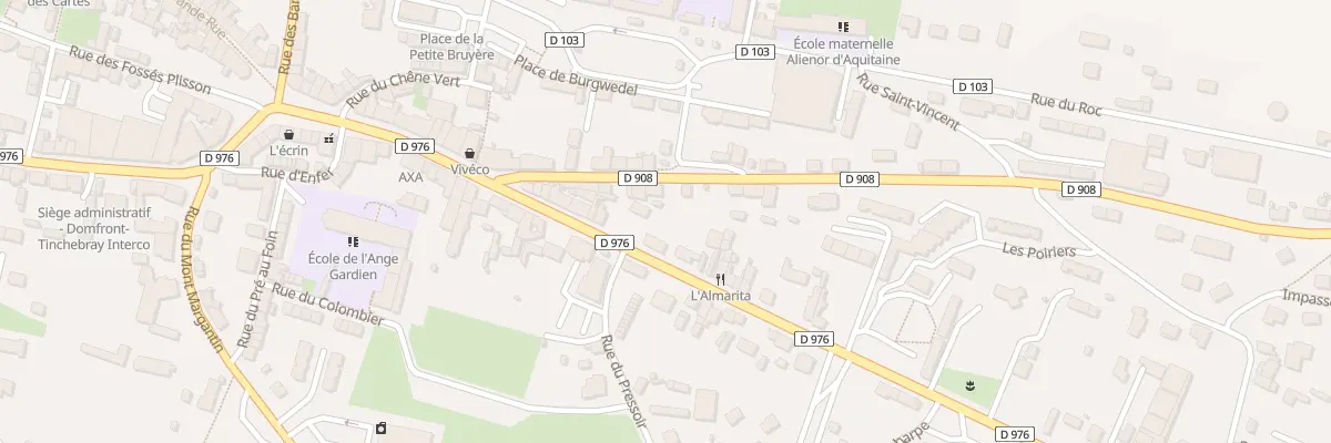 Plan du 41 Rue du Maréchal Foch à Domfront en Poiraie