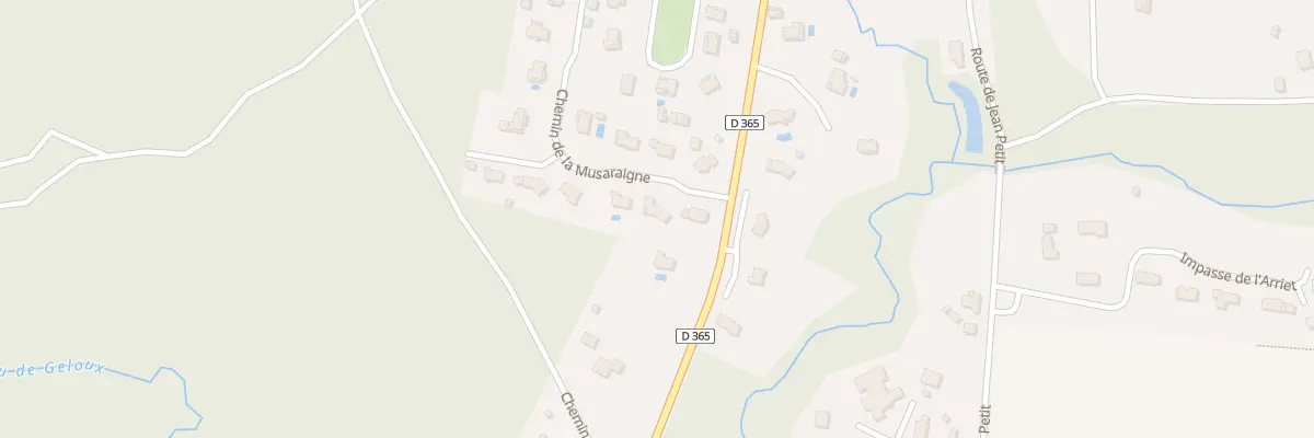 Plan du 282 Che de la Musaraigne à Geloux