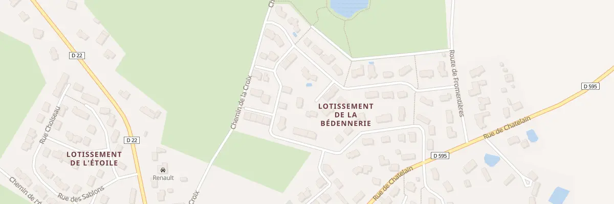 Plan du 5 Imp de la Lande à Coudray