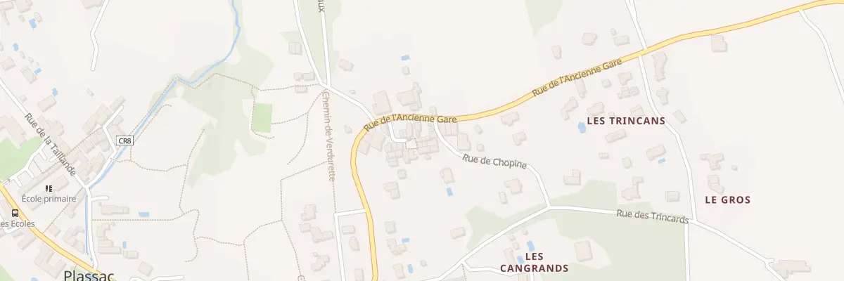 Plan du 95A Chopine à Plassac