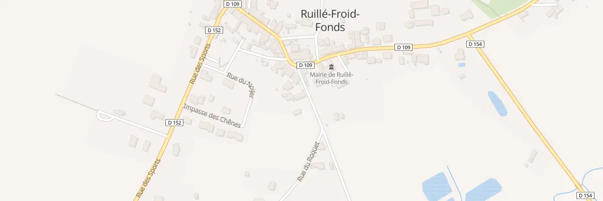 Plan du 4 Rue du Roquet à Ruillé-Froid-Fonds