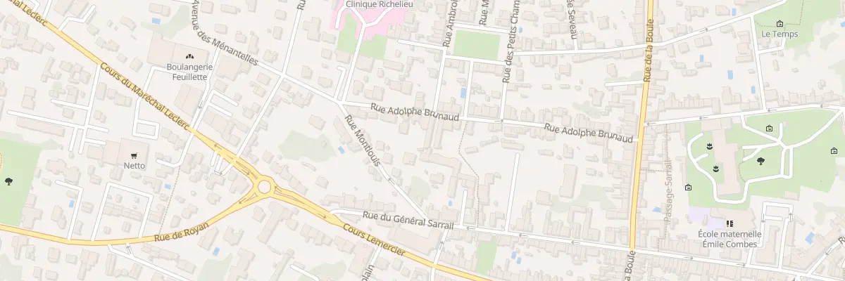 Plan du 55 Rue Adolphe Brunaud à Saintes